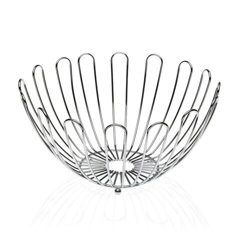 Cos pentru fructe krystan, versa, Ø26x14 cm, metal cromat