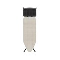 Masa de calcat, Brabantia C, Denim Grey, 124x45 cm, 7 pozitii de reglare, cu suport statie de calcat, otel/bumbac, gri denim