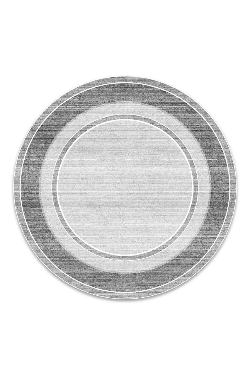 Covor, CLR-7375-YUV-4, 140x140 cm, Poliester, Gri — imaginea 2