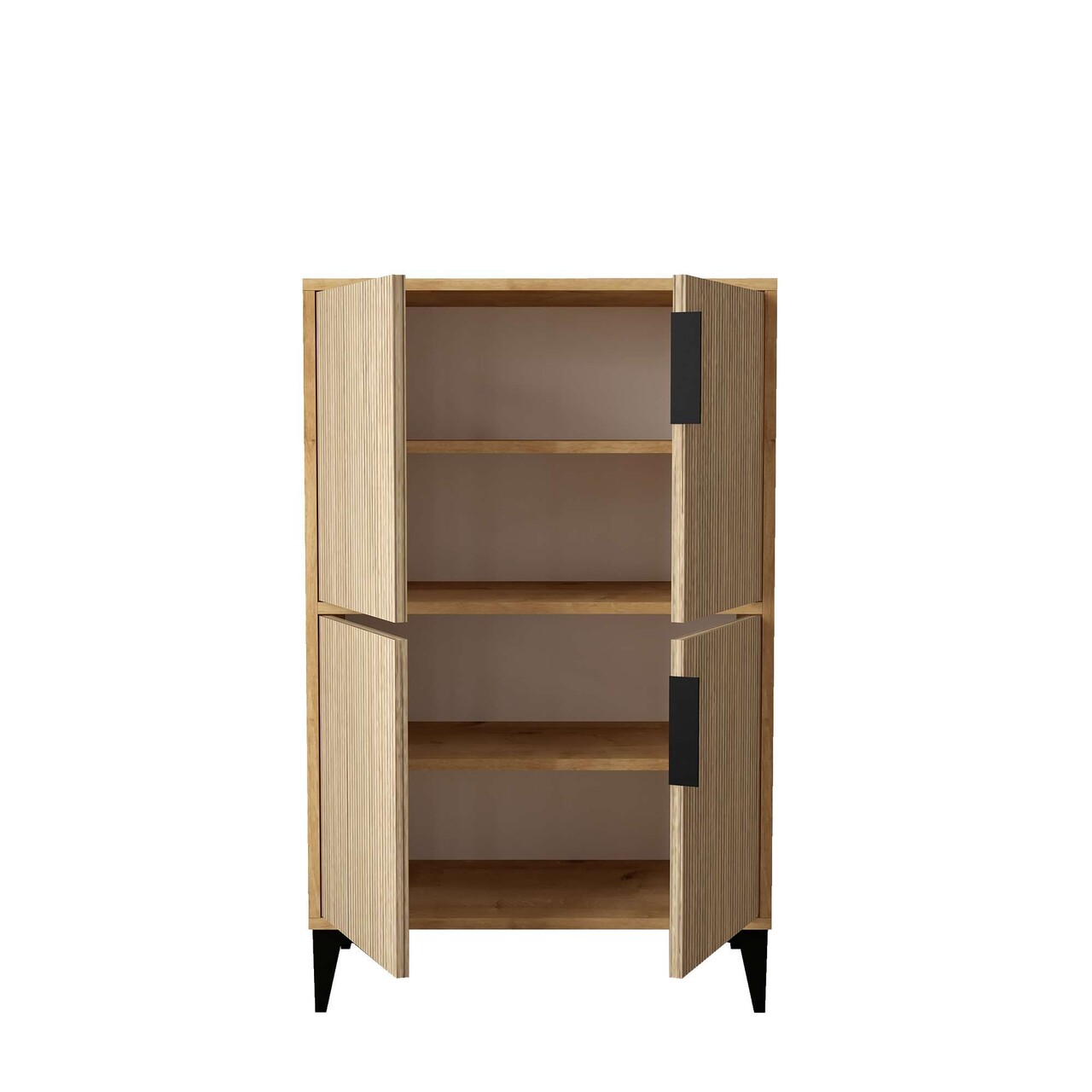 Dulap multifunctional, Hanah Home, 1405 Ada, 72x114x36.5 cm, PAL, Maro - view 6