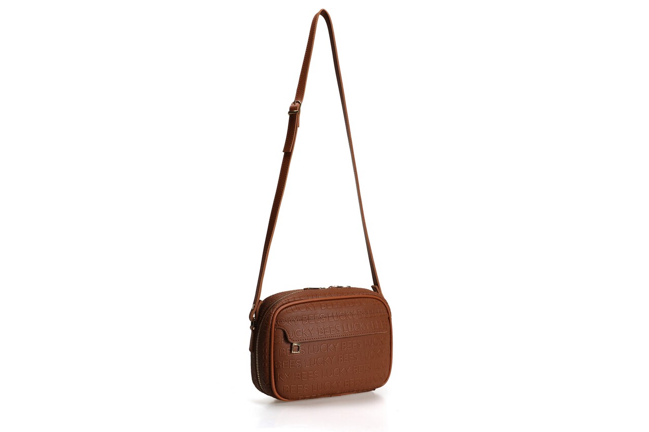 Geanta, Lucky Bees, 951 Tan, piele ecologica, maro