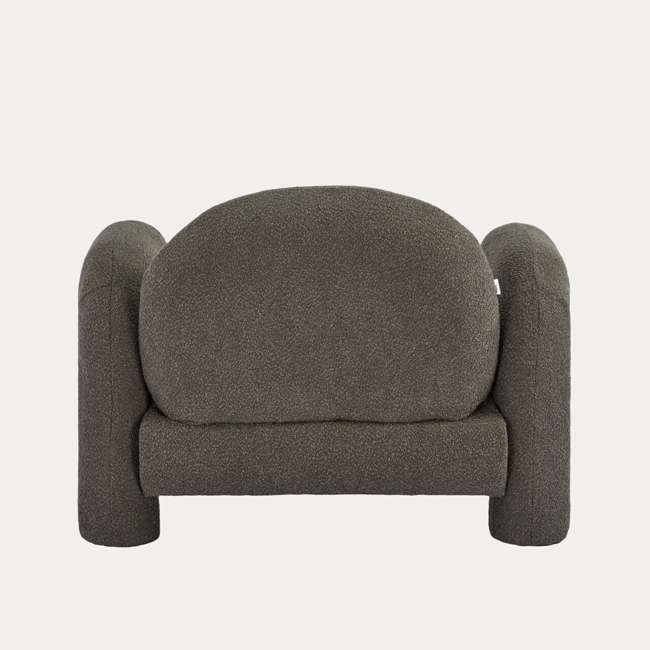 Fotoliu Sedia, Homla, 95x88x70 cm, MDF/metal/tesatura teddy boucle, maro — imaginea 6