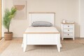 Pat de o persoană, Alfa Design, Uren Modern Country, Stejar alb