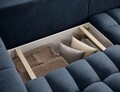 Coltar extensibil dreapta 4 locuri ELTAP, Bon-37, Bonett, 250x175x92 cm, lemn/poliester, albastru inchis