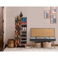 Set de mobilier pentru hol, Hanah Home, Vegas Sonomo, Sonomo / Antracit