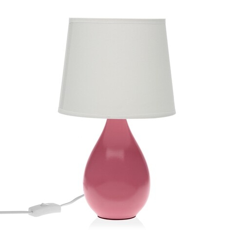 Lampa de masa Roxanne, Versa, 20 x 35 cm, ceramica, roz ceramica
