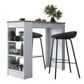 Masa bucatarie, Rani, JA103 - 2345, 120 x 100 x 50 cm, pal melaminat, nuc/alb