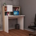 Birou Tales, Pakoworld, 93.5x60x118 cm, PAL melaminat, alb/oak
