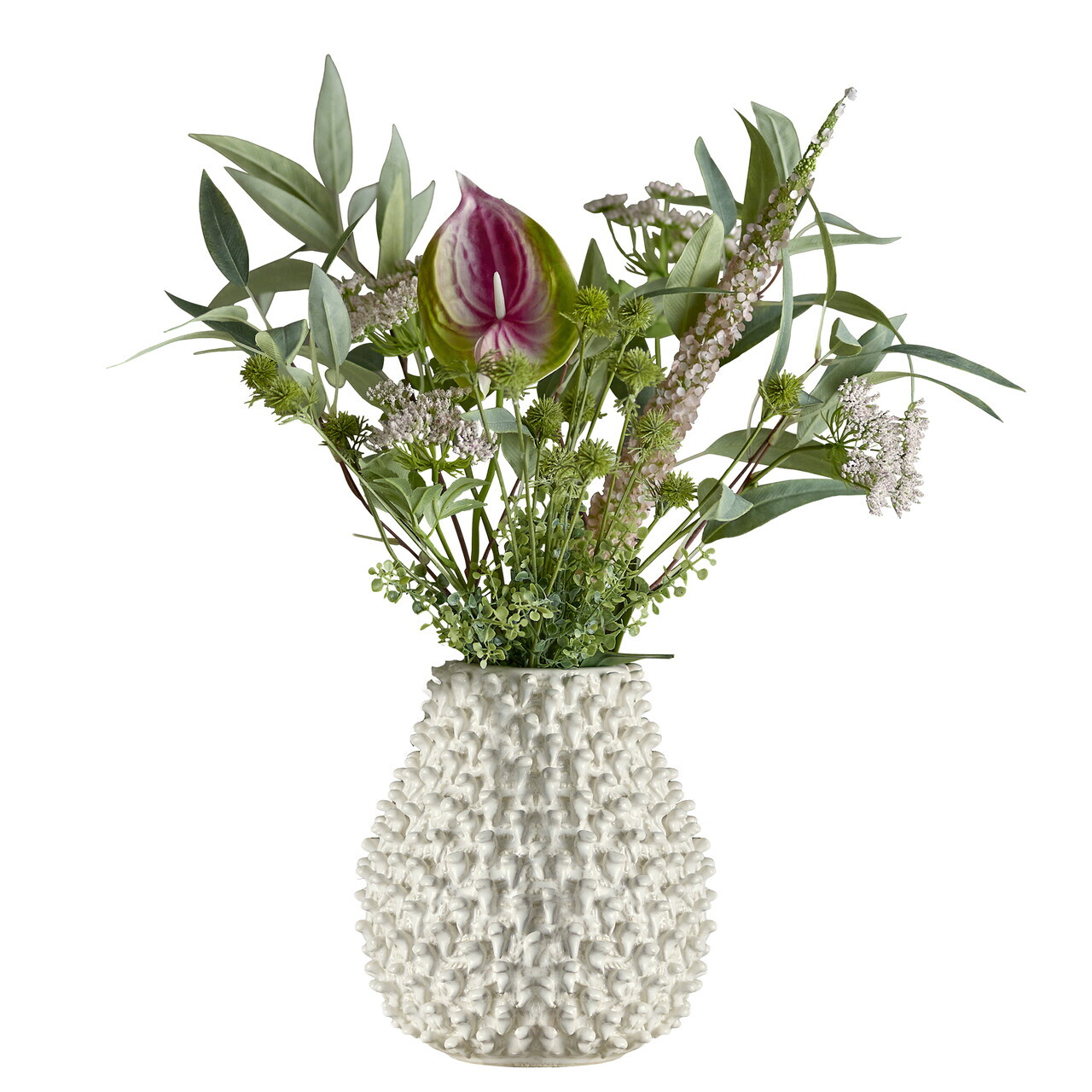 Buchet flori artificiale, Bloomingville, Blush, 30x80 cm, polietilena/fier/textil, roz - view 3