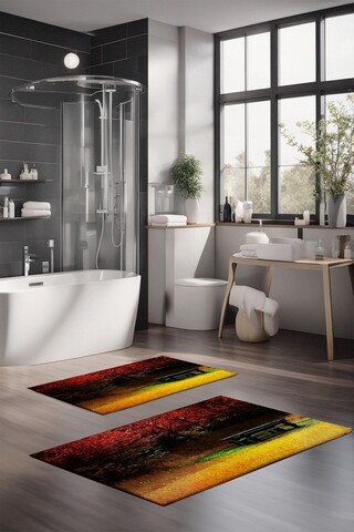 Set covorase de baie, Cartwright, CT-5146, Poliester, Multicolor