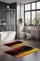 Set covorase de baie, Cartwright, CT-5146, Poliester, Multicolor