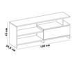 Comoda TV Else, Decorotika, 120x29.5x45 cm, alb