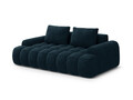 Canapea 3 locuri, Linz, Cosmopolitan Design, 200x100x84 cm, catifea, albastru petrol inchis