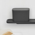 Cutie deseuri cosmetice, Brabantia, Waste Caddy, 15x8.5x9.8 cm, polipropilena, gri inchis