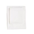 Lenjerie de pat dubla King(FR) De White, Cotton Box, 3 piese, 240x220 cm, bumbac satinat, alb