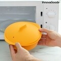 Vas de gatit cu abur multifunctional din silicon cu retete Silicotte, InnovaGoods, 21.5x19.5x11 cm