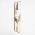 Decoratiune de perete, Timeyi, Metal, Dimensiune: 32 x 90 x 5 cm, Multicolor