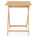 Set 2 scaune si masuta pliabile pentru gradina/terasa Melun, lemn, natur/kachi