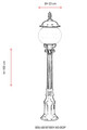 Lampadar de exterior, Avonni, 685AVN1253, Plastic ABS, Negru