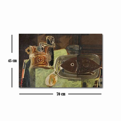 Tablou decorativ, FAMOUSART-054, Canvas, Dimensiune: 45 x 70 cm, Multicolor