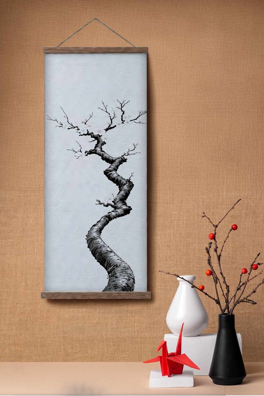 Tablou decorativ, ARTJPNPSTRDK15, Lemn masiv, Pictura pe canvas, Multicolor - view 2