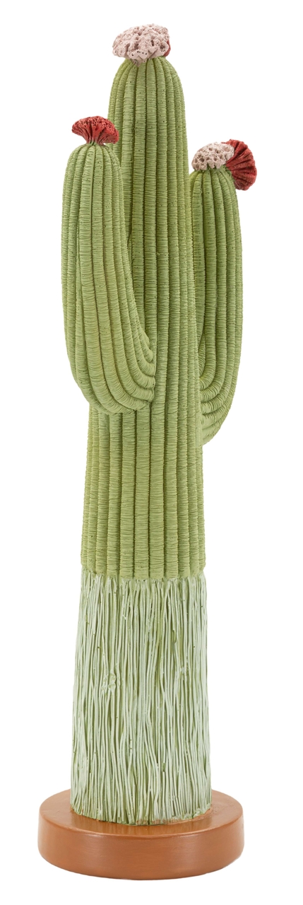 Figurina /sculptura decorativa Cactus, Mauro Ferretti, 16.5x11x45 cm, polirasina, multicolor