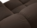 Canapea modulara 4 locuri, Bellis-51, Micadoni Home, 282x188x70 cm, catifea, maro inchis