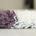 Covor Shaggy Kenya, Purple Line, Decorino, 80x150 cm, polipropilena, multicolor