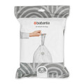 Set 40 saci de gunoi, Brabantia, PerfectFit, marimea H, 50-60 L, nailon, alb