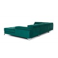 Coltar extensibil stanga 5 locuri ELTAP, Edr-24, Eduardo, 337x205x88 cm, lemn/poliester, negru