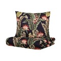 Lenjerie de pat King Size, Belaga, Homla, 3 piese, 200x220 cm, microfibra din poliester, multicolor