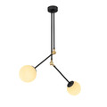 Lustra, Opviq, 892OPV1407, Metal, Alb/Negru