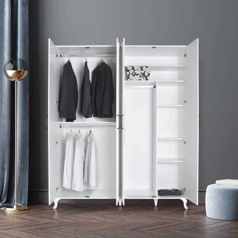 Dulap pentru haine, Adore, Grd-1040-Dd-3, Alb