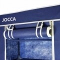 Organizator pentru pantofi Blue, Jocca, 30 x 60 x 80 cm, polipropilena/metal, albastru/alb