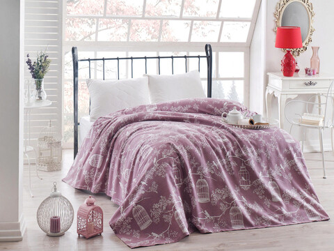 Cuvertura pique dubla king (eu) (fr), samyeli - lilac, eponj home, bumbac