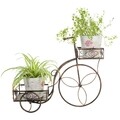 Suport pentru ghiveci, Kara Double, Creaciones Meng, 56x24x45 cm, fier forjat