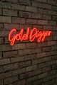 Decoratiune luminoasa LED, Gold Digger, Benzi flexibile de neon, DC 12 V, Rosu