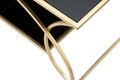 Masuta de cafea Sunshine, Mauro Ferretti, 110x60x45 cm, fier, negru/auriu