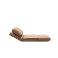 Canapea extensibilă cu 2 locuri, Futon, 859FTN1278, Metal , Maro deschis