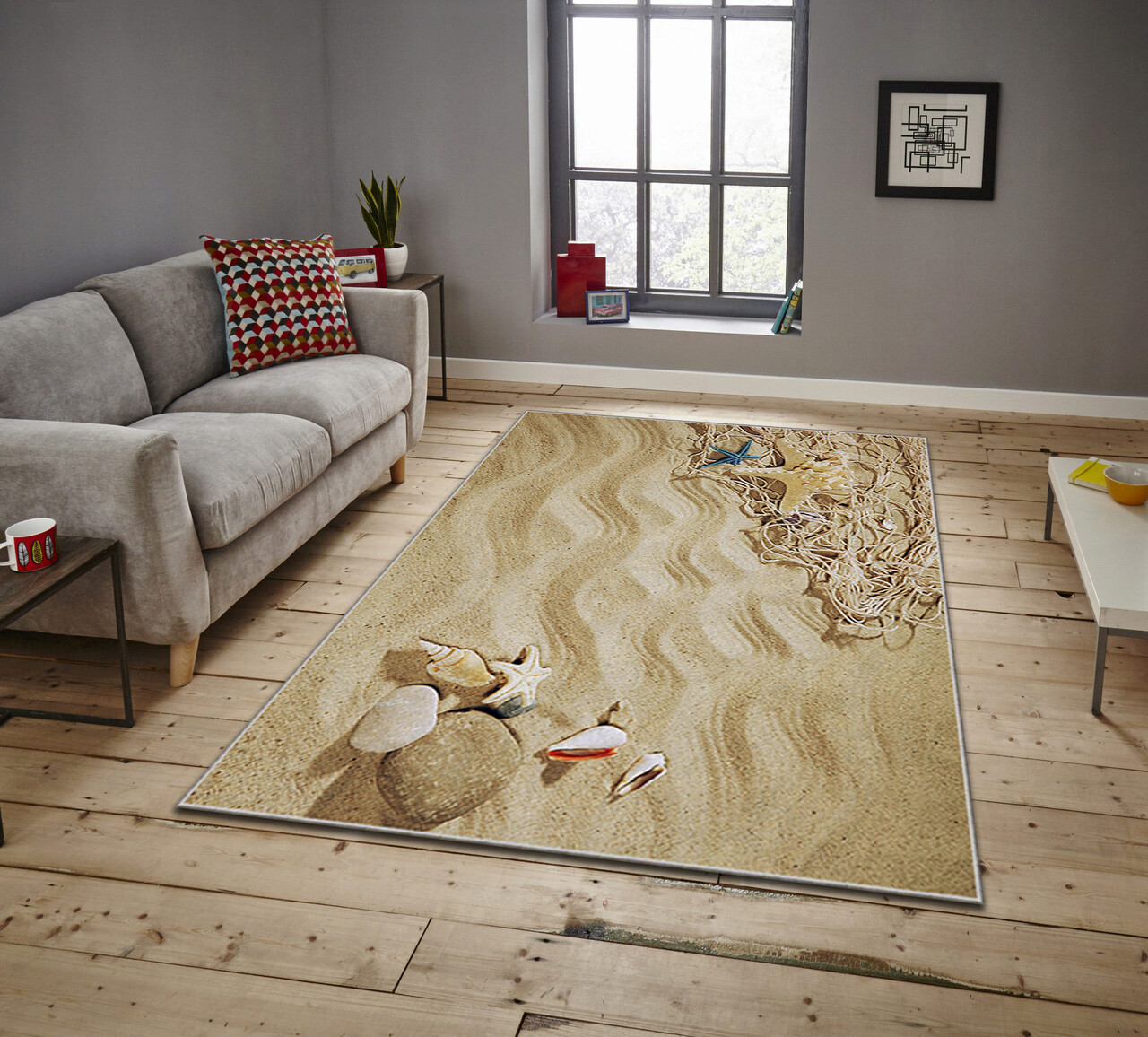 Covor, ASR CRPT-10 , 100x140 cm, Poliester, Multicolor