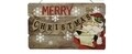 Decoratiune de perete cu 6 Led-uri Merry Christmas, Lumineo, lemn, multicolor