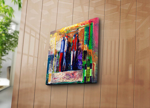 Tablou decorativ, 4545k-103, canvas, dimensiune: 45 x 45 cm, multicolor