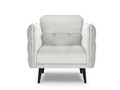 Fotoliu, Canna, Mazzini Sofas, 90x100x88 cm, catifea, argintiu
