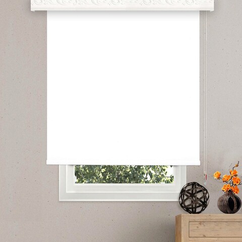 Jaluzea tip rulou, ruby, stor - white, 140x260 cm, poliester, alb