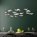 Decoratiune de perete, Lumos, Metal, Latime: 110 cm / Inaltime: 32 cm / Adancime: 4 cm, Multicolor