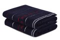 Set 2 prosoape de maini 407,  Beverly Hills Polo Club, 50x90 cm, bumbac, albastru inchis