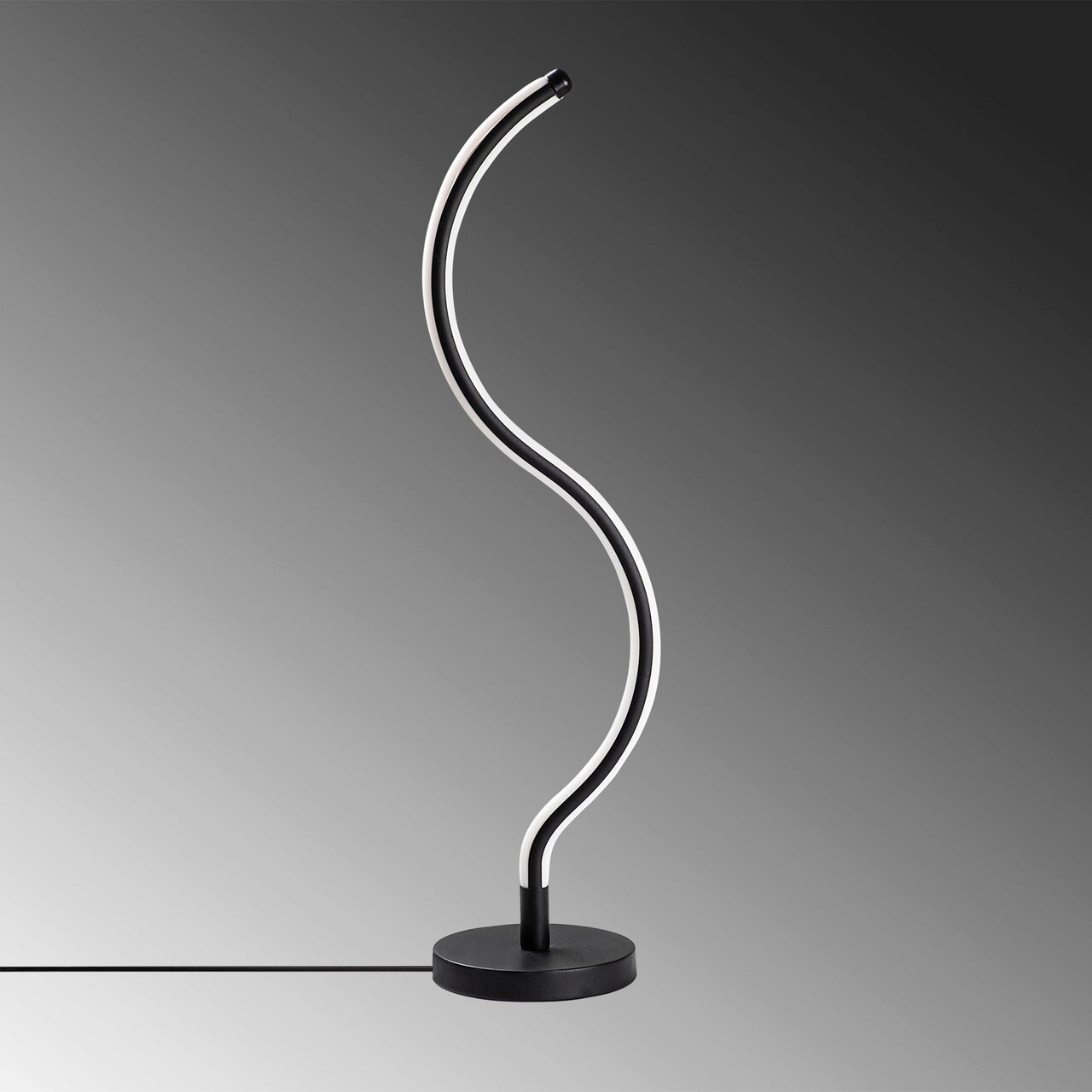 Lampa de masa, Fresno, 119FRS1413, Metal, Negru