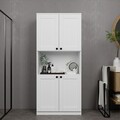 Dulap multifunctional, Miwood, Lucas 1600-102, Alb