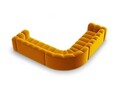 Coltar simetric modular 5 locuri, Lupine-44, Micadoni Home, 309x309x70 cm, catifea, galben