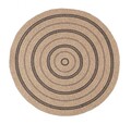 Covor, 08863A, 160x160 cm, Polipropilena, Negru / Crem